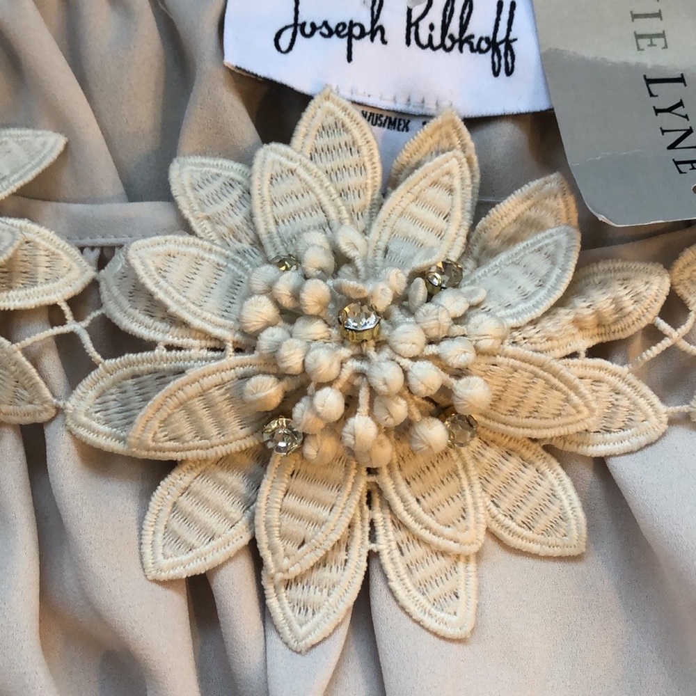 Joseph Ribkoff Champagne off the shoulder blouse - Picture 11 of 11